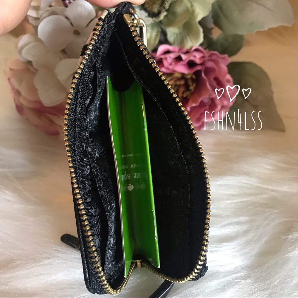 Kate Spade Edria FRENCH STRIPE Lanyard Wallet - Picture 4 of 8